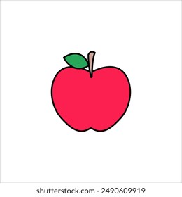 A healthy apple vector , red apple , clip art