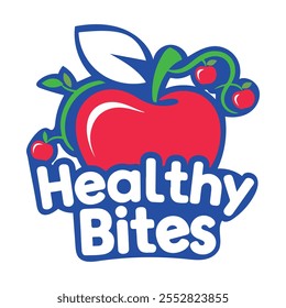 Healthy Bites vector logo design