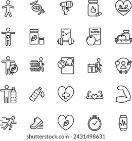 Healthy Body Icon in Line Style Perfect for Presentation and any Purpose