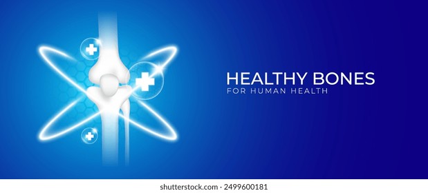 Healthy bone design for humans, suitable for medicine, clinic, orthopedic hospital