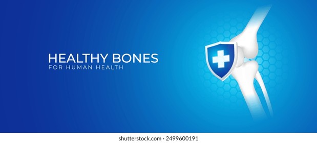 Healthy bone design for humans, suitable for medicine, clinic, orthopedic hospital