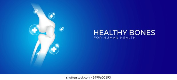 Healthy bone design for humans, suitable for medicine, clinic, orthopedic hospital