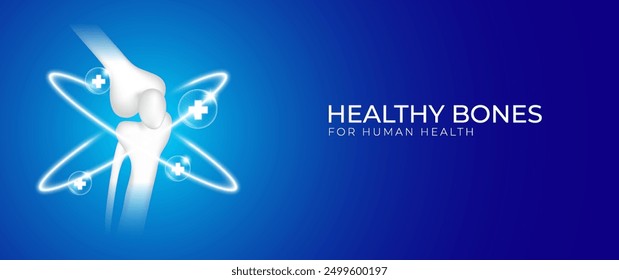 Healthy bone design for humans, suitable for medicine, clinic, orthopedic hospital