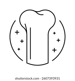 healthy bone osteoporosis symptom line icon vector. healthy bone osteoporosis symptom sign. isolated contour symbol black illustration