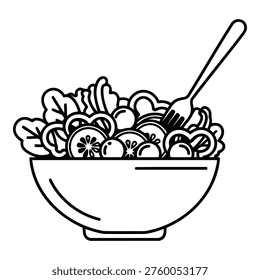 Healthy bowl of mixed vegetables