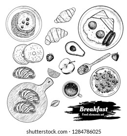 Vector Illustration Sketch Asian Food Card Stock Vector (Royalty Free ...