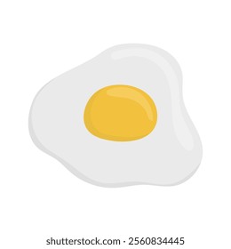 Healthy Breakfast Food Vector Illustration - Fried Egg