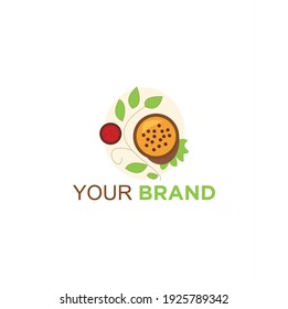 Healthy burger logo concept with simple and elegant design