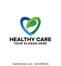 Healthy Care Gradient Logo Template