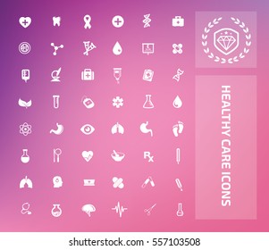 Healthy care icon set,clean vector