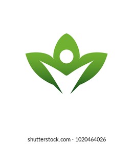 Healthy care logo template.
