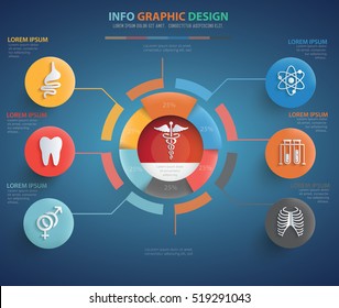 
Healthy care and medical info graphic design,clean vector