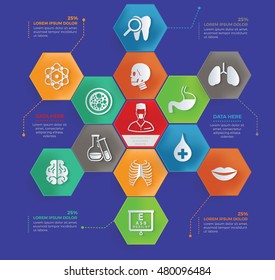 
Healthy care,medical info graphic design,vector