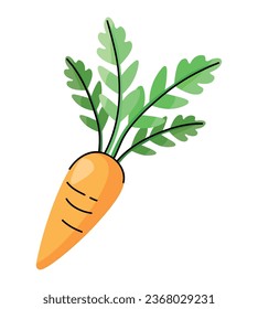 healthy carrot design vector isolated