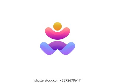 healthy and cheerful baby logo