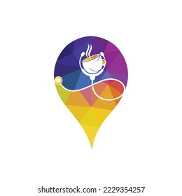 Healthy coffee vector logo design. Doctors stethoscope with coffee cup logo design.	
