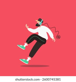 Healthy concept of working out flat art illustration, for health life campaign, poster, banner and other