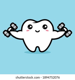 healthy cute white teeth design