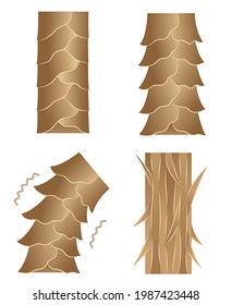 Healthy And Damaged Hair Cuticle Illustration. Hair Care And Beauty Concept