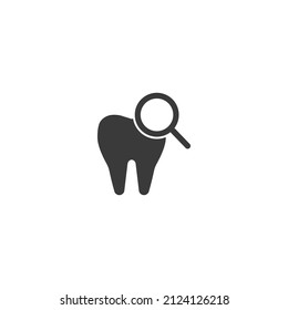 Healthy Dental Icon Black and White Vector Graphic