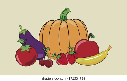 healthy design over beige background vector illustration