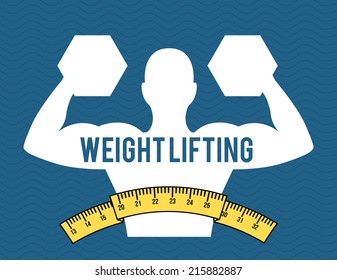 healthy design over blue  background vector illustration