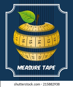 healthy design over blue background vector illustration