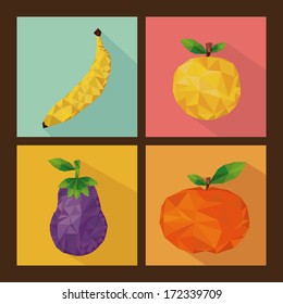 healthy design over brown  background vector illustration