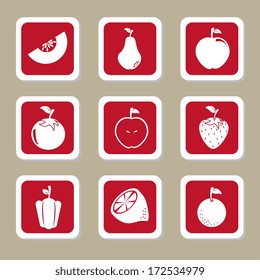 healthy design over gray  background vector illustration
