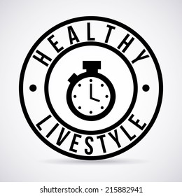 healthy design over gray background vector illustration