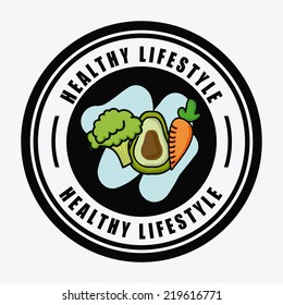 healthy design over white background vector illustration