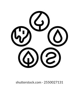 healthy die ayurveda line icon vector. healthy die ayurveda sign. isolated contour symbol black illustration