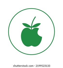 Healthy diet fruit apple icon | Circle version icon |