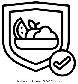 Healthy Diet Icon Element For Design