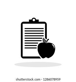 Healthy Diet icon in flat style. Diet / Weight Loss symbol for your web site design, logo, app, UI Vector EPS 10.