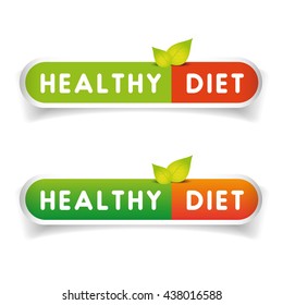 Healthy Diet label vector