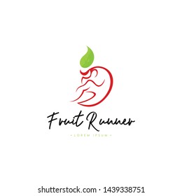 Healthy Diet Logo Template Vector on Isolated White Background