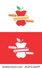 Logotipo de dieta saludable Vector Imagen