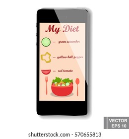 Healthy diet. Salad. Vegetables. For your design