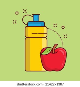 healthy diet Vector illustration on a transparent background.Premium quality symbols. vector line flat  icon for concept and graphic design.