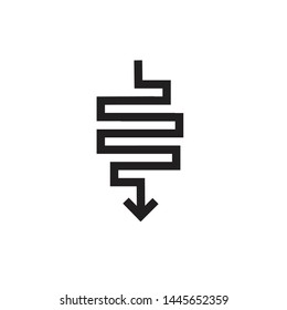 Healthy digestion vector  illustration isolated on white background, black vector.