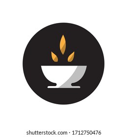 Healthy dish icon. Healthy food button image.