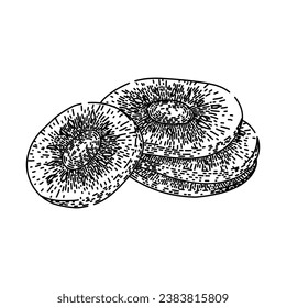 healthy dried fruit hand drawn. natural organic, nutrition dessert, vegetarian ingredient healthy dried fruit vector sketch. isolated black illustration