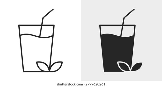 Healthy Drink Icon represents nutritious beverages, hydration, and wellness.