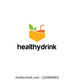 Healthy Drink Logo Design Stock Vector (Royalty Free) 1234838401