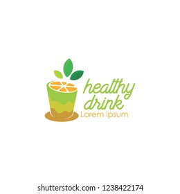 Healthy Drink Logo Vector