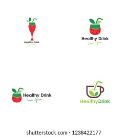 Healthy Drink Logo Vector