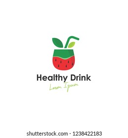 Healthy Drink Logo Vector