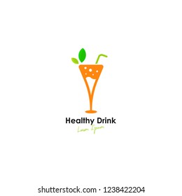 Healthy Drink Logo Vector