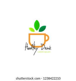 Healthy Drink Logo Vector Stock Vector (Royalty Free) 1238422210 ...